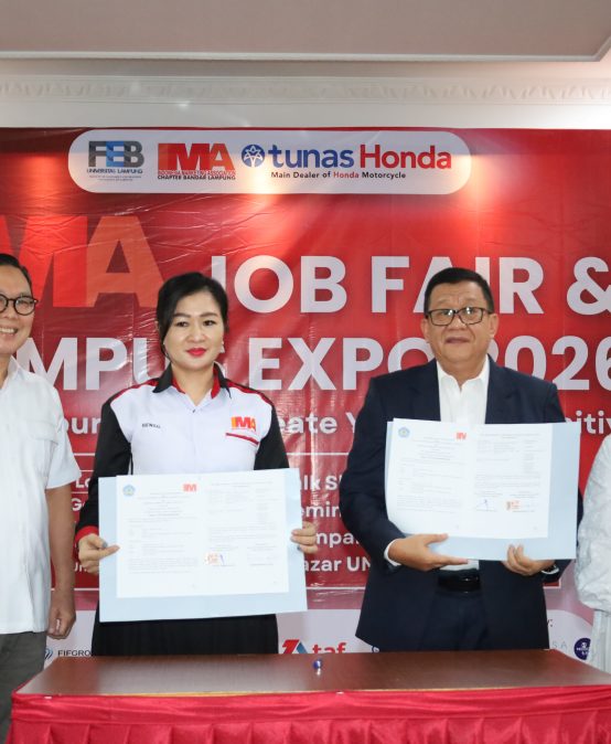 Perkuat Sinergi Akademis dan Industri, FEB Unila Sukses Gelar Pembukaan IMA Job Fair hingga Talkshow Ekonomi Bersama BI dan OJK