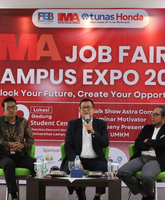 Lewat Seminar IMA Job Fair 2026, FEB Unila Dorong Mahasiswa Berani Ciptakan Peluang Karier Global